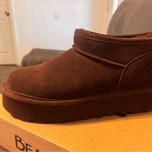 BearPaw Brown Ankle Booties